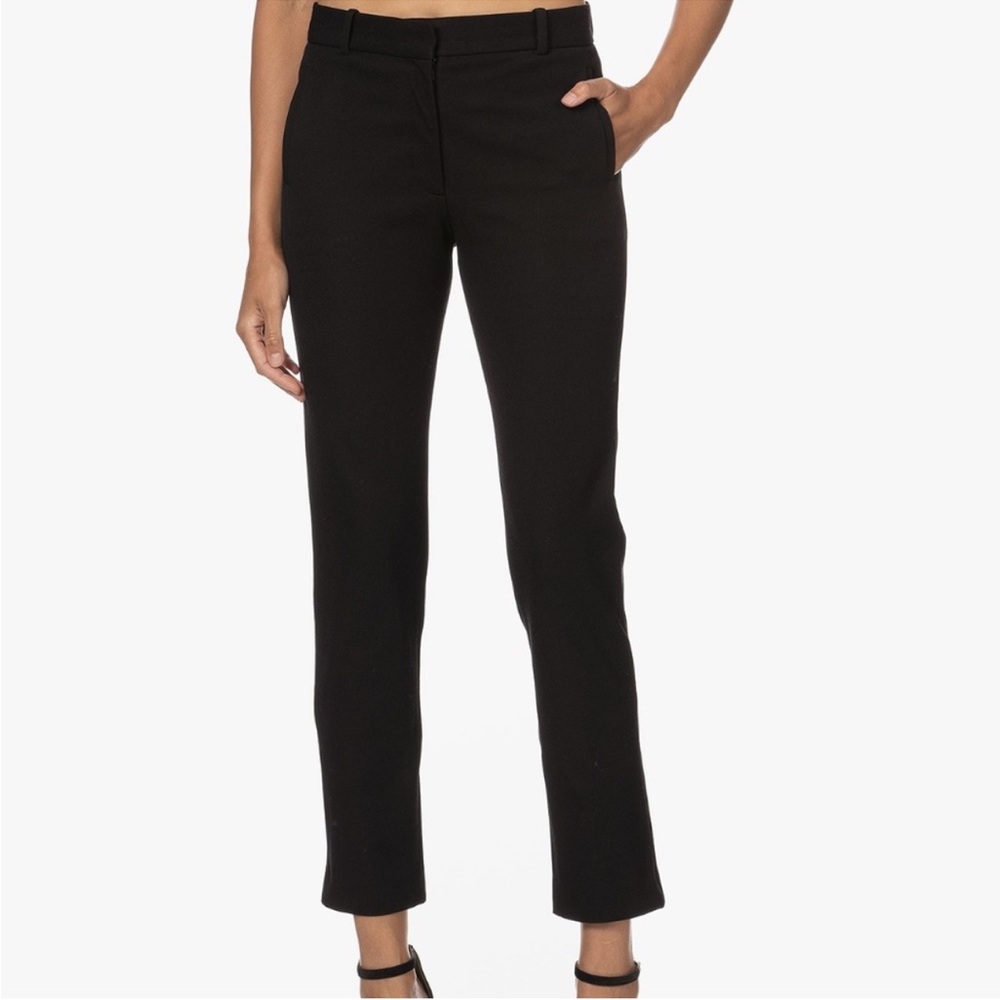 Joseph New Eliston Gabardine Stretch Trousers Pants Women’s 42 Black - Picture 5 of 11